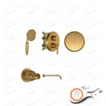 شیر حمام توکار شودر مدل زیگموند تیپ 3brass